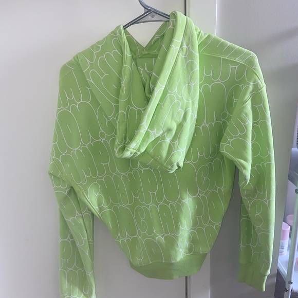 Champion lime green hoodie GREAT condition - Picture 2 of 2